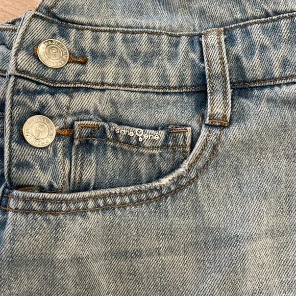 Insane Gene Jean Shorts Overalls Size Small - Picture 8 of 16